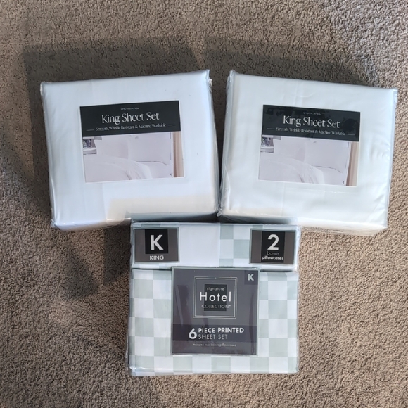 Hotel Collection AND Keyli Collection King Sheet Sets